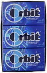 Wrigleys Orbit Peppermint, 14-Count (Pack of 12)