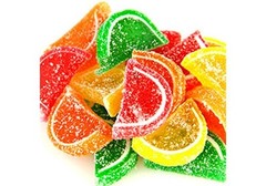 SweetGourmet Boston Mini Assorted Fruit Jell Slices Unwrapped, 5Lb FREE SHIPPING