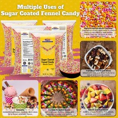 Rani Sugar Coated Fennel Candy 7oz 200g (Pack of 4, 28oz/800g total)