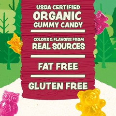 Black Forest Organic Gummy Forest Friends Candy, Made with Real Fruit Juice, …