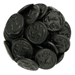 Premium Salted Licorice Valentine’s Coins NY Spice 4oz, 8oz, 1lb, 3lb