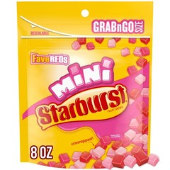 Starburst Mini Fruit Chewy Candy FaveREDS FaveREDS, 8.0 oz( 2 Pack)