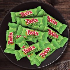 SNICKER-TWIX MIX GREEN GHOULISH COOKIE MILK CHOCOLATE CARAMEL NUT SNACK BAR-BULK