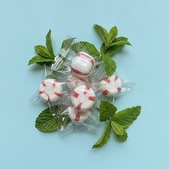 SweetGourmet Triple-Distilled Peppermint Oil, Soft Mint Puffs Candy, Clear Wrapp