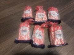6x Peppermint Stir Sticks- “Hard then Chewy” Great for Christmas/Holiday Gifts