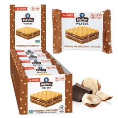 Keto Chocolate Hazelnut Wafer Cookies, Non-GMO, Low Carb, Vegan, 16 Count