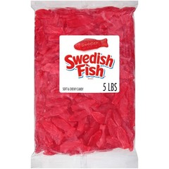 SWEDISH FISH Soft & Chewy Gummy Candy, Bulk Candy, Vegetarian, 5 lb