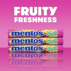 Mentos Chewy Mint Candy Roll, Fruit 14 Count (Pack of 15), Multicolor