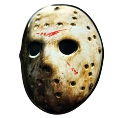 Friday The 13th Jason Mask Cleaver Cherry Sours Standard, White, Black, Red