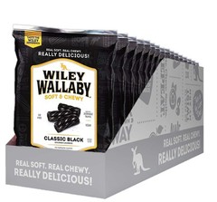Wiley Wallaby Classic Black Licorice, 4 Ounce 4 (Pack of 16),
