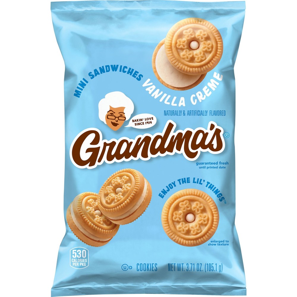 Mini Sandwich Crèmes Vanilla Flavored Cookies, 24 Count