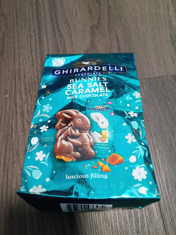GHIRARDELLI Easter Milk Chocolate Candy Bunnies with Sea Salt Caramel Filling 2