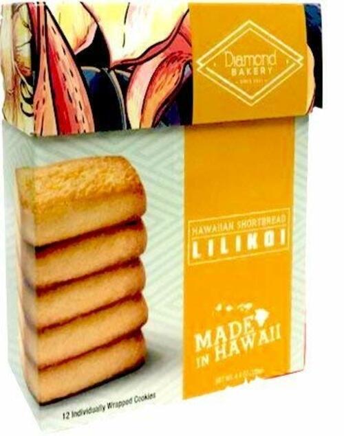 Diamond Bakery Hawaii Lilikoi Shortbread Cookies 4.4 Oz.