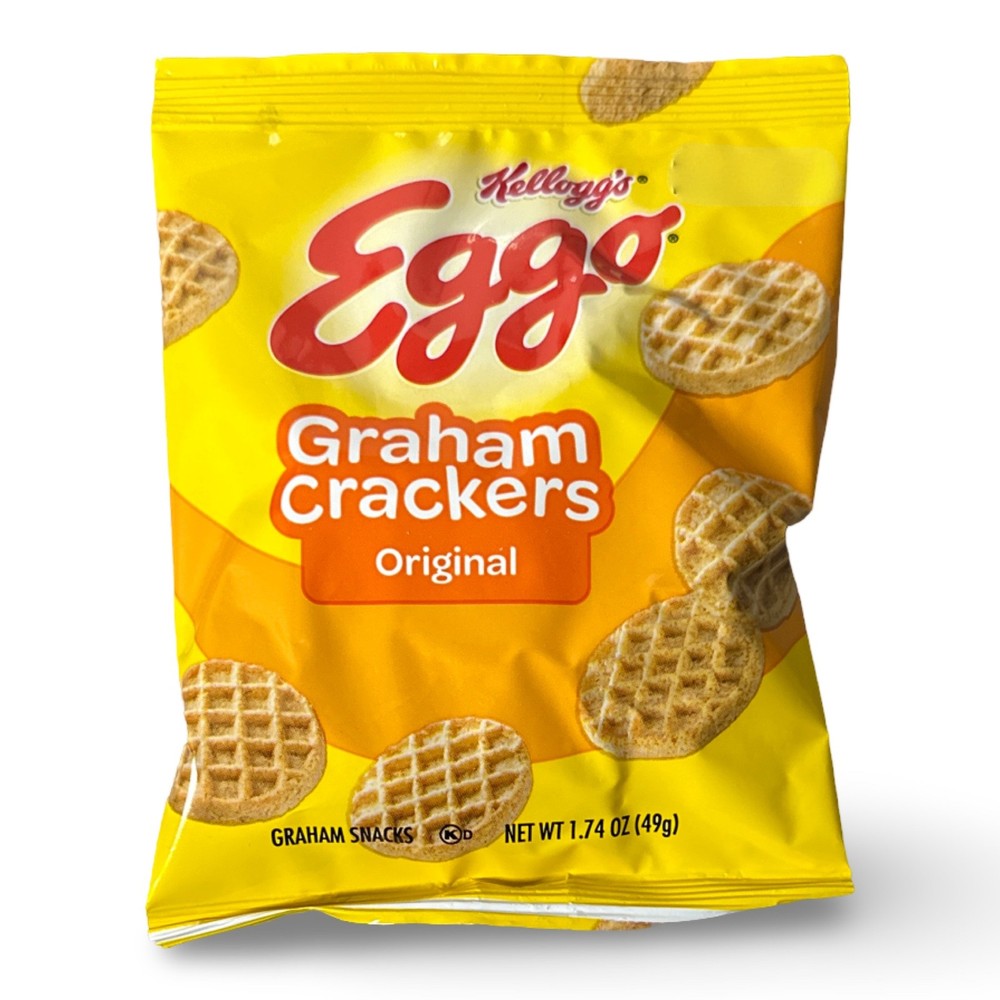 Eggo Waffle Shaped Graham Crackers, School Approved Smart Snacks, Original Flavo