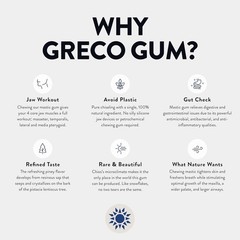 Greco Gum – Mastic Nuggets – Large Pieces 1.59 oz (Pack of 1),