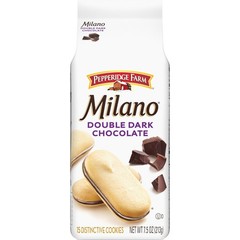 Pepperidge Farm Milano Double Dark 7.5 Oz (Pack of 1), Chocolate