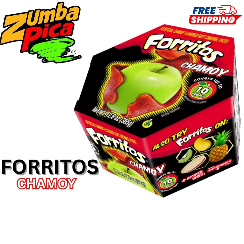 Zumba Pica Forritos de Manzana Mexican Candy Chamoy Caramel Apple Sweet