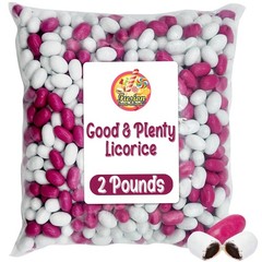 Good And Plenty Candy, 2 Pound Bulk Bag, Fat Free Treat, Pink & White Nostalg…