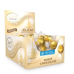 Lindt LINDOR White Chocolate Candy Truffles, 25.4 Ounce (Pack of 1),