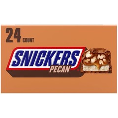 SNICKERS Pecan Milk Chocolate Candy Bar – Full Size 🍫 24-Pack