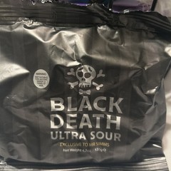 😣😝 BLACK DEATH ULTRA Sour Challenge Candy Mr Simms WHOLE 4.7 Oz BIG Bag 😣😝