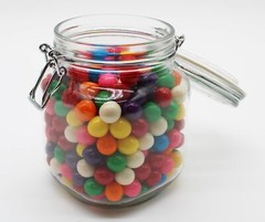 Small Assorted 2.5 Pounds 608 pieces, Mini Rainbow Bubble Gum For Candy Jars and