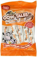 2 bags Goetze’s Mini vanilla Cow Tales, 4 Ounce bag 8 TOTAL OZ. FREE SHIPPING!!