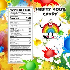 Sour Belts | 8-Ounce Pack | Gummy Candy | Assorted Fruit Flavors
