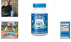 Enjoy Fresh Breath with Zellie’s Cool Mint Breath Mints – 250 Count