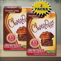 ChocoRite Sugar Free Chocolate Crispy Caramel 6CT (2 PACKS) – FREE SHIPPING