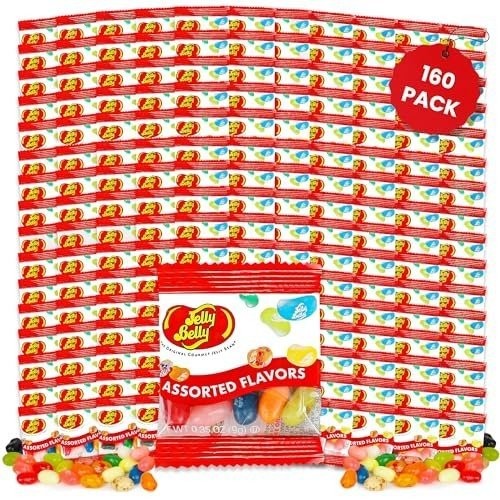 Jelly Belly Individual Packs | 160 PACK | Mini Bags of assorted Jelly Beans |…