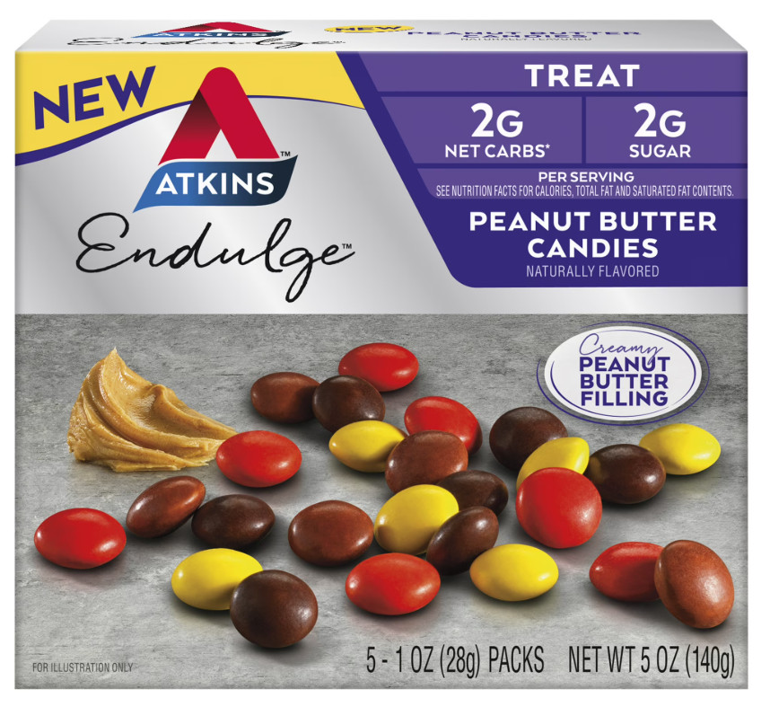 Atkins Endulge Treat, Peanut Butter Candies, Keto Friendly, 5 Count
