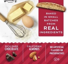 Nonni’s Cioccolati Biscotti Dark Chocolate Dipped 6.88oz