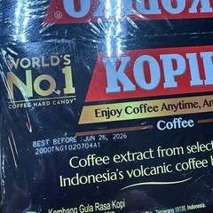 3 X Kopiko Coffee Hard Candy 1.13 Ounce Coffee Flavor Energy 24 Blister Packs
