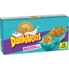 Dunkaroos vanilla cookies And Rainbow chip Frosting 10 count 10 oz…..
