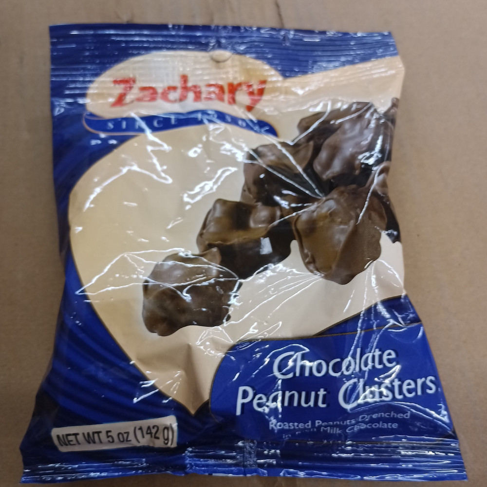 Zachary Milk Chocolate Roasted Peanut Clusters 2 Bags 5 Ounce Ea.