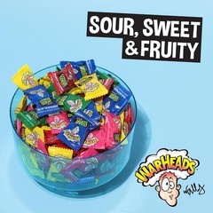 Warheads Extreme Sour Assorted Mix Flavors, Bulk Nostalgia Hard Candy (2 Pounds)