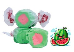 Taffy Town Salt Water Taffy, Watermelon, Soft & Chewy, Bulk Set (2 Pound Bag)