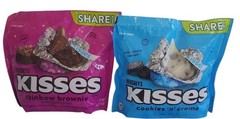2 Hershey’s Chocolate Kisses Share Bags – Cookies ‘n’ Creme & Rainbow Brownie