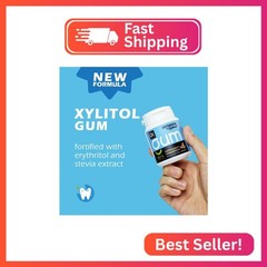 DC24 DAILY CARE Xylitol Chewing Gum with Erythritol, Aspartame Free & Sugar Free