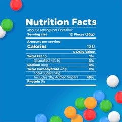 Tangy Fruit Flavor Soft Bites – Non-Melting Candy, 6oz Bags in Bulk (12 Packs)