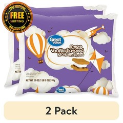 Great Value S’more Vanilla Marshmallows, 21 oz (Pack of 2)