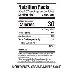 100% Pure Organic Maple Sugar 1LB Reclosable Pouch Vermont