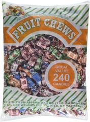 Bolsa Surtida De Frutas Masticables, 240 Piezas, 21.2 Onzas