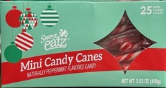 Sweet Eatz Mini Peppermint Candy Canes Candycane 25 Pack Candy (5) 125canes