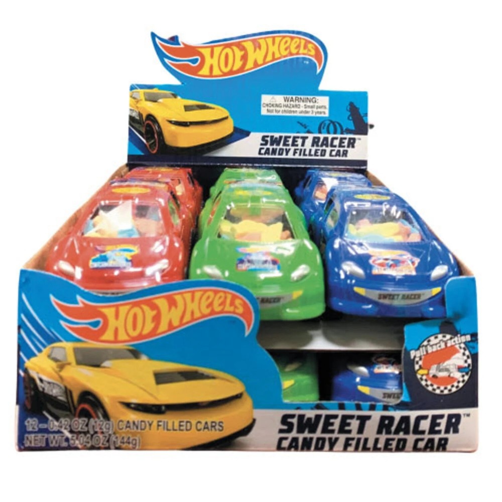 Hot Wheels Sweeet Racer, (12 x 12g), 144g/5.1 oz. total