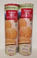 Deutsche Kuche Doppel Keks Sandwich Cookie 17.6oz 500g (2 Rolls)
