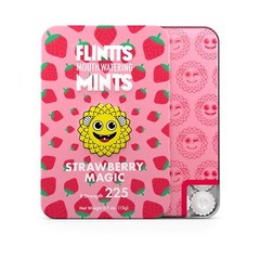 Flintts Mouth Watering Mints – Strawberry Magic – F-Strength 225 -Dry Mouth Mint