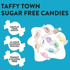 Taffy Town Saltwater Taffy- Sugar Free Assorted | Gourmet| 0.66 lb