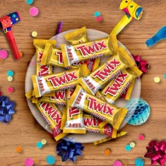 TWIX Cookie & Caramel Minis Chocolate, Bulk & Delicious Candy Bars (2 Pounds)